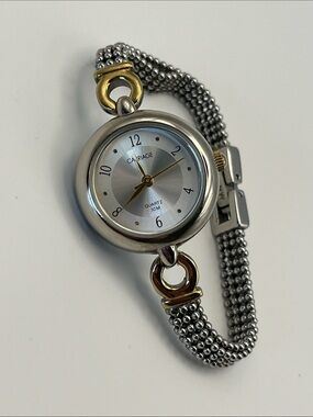 Carriage Two-Tone Silver and Gold Women's Bracelet Watch